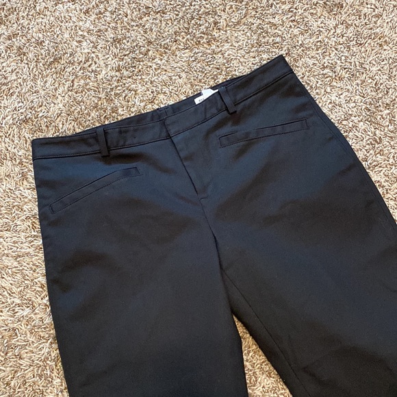 Club Monaco Women's Black Mid-Rise Classic Tapered Leg Ankle Pants 4 - Picture 4 of 9